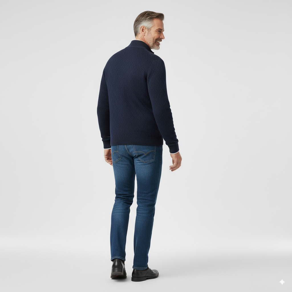 Malcom | Premium Diamond Knit Cardigan