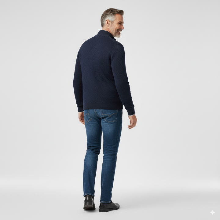 Malcom | Premium Diamond Knit Cardigan