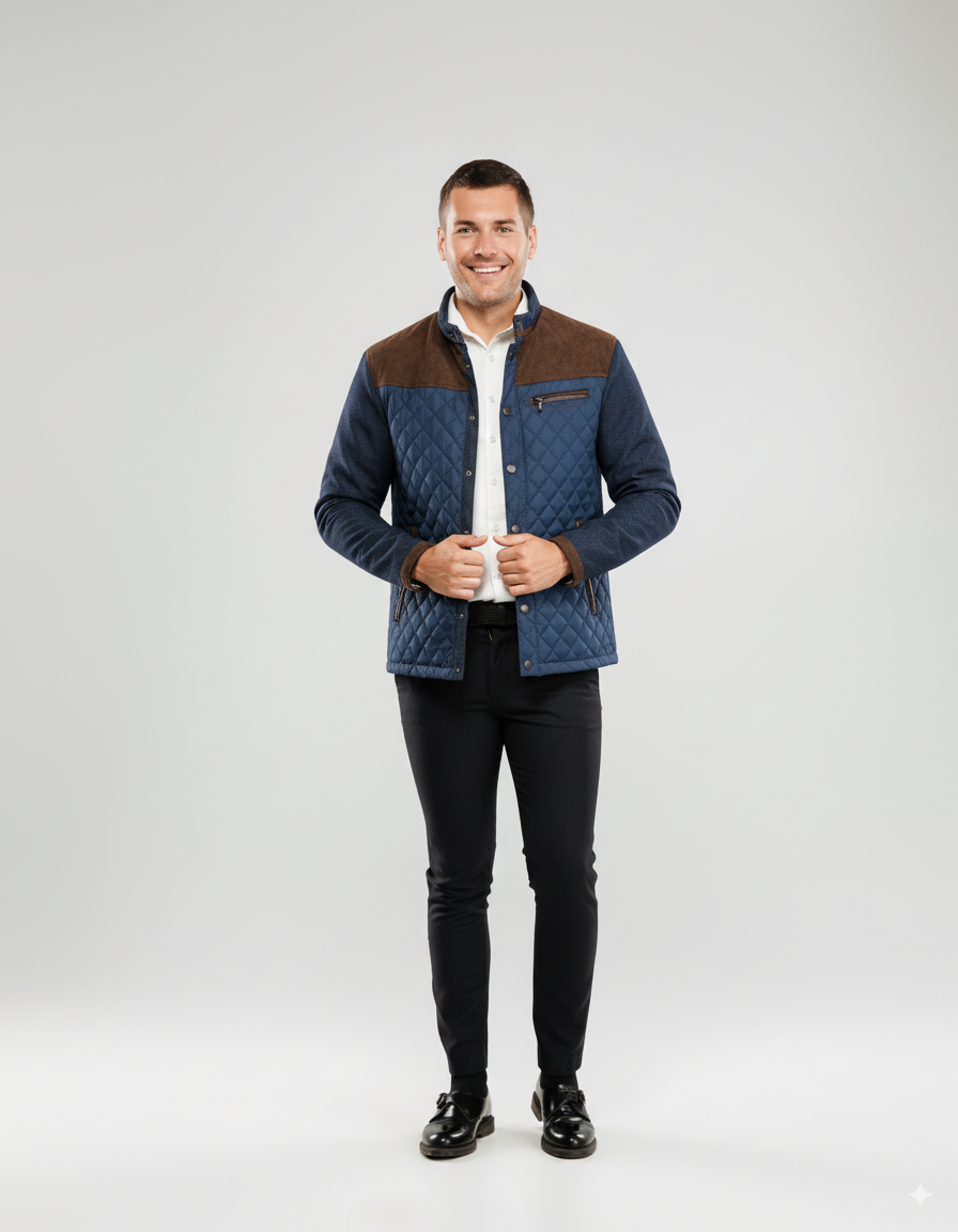 Barnaby | Corduroy Stand Collar Jacket