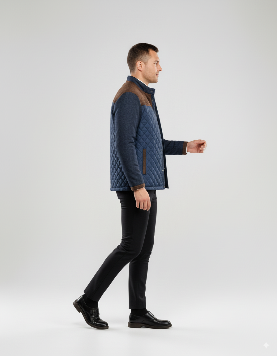 Barnaby | Corduroy Stand Collar Jacket
