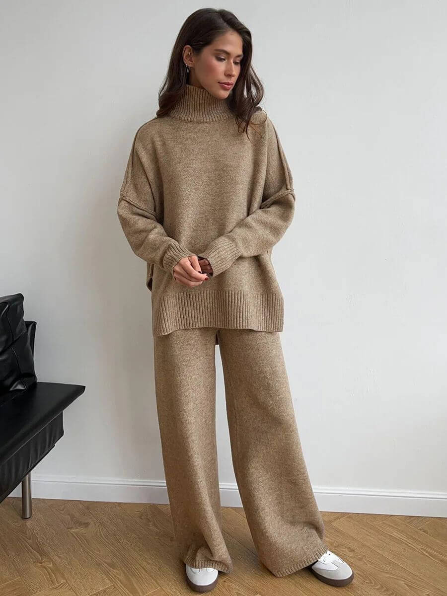 Harper | Turtleneck Soft Knit Set