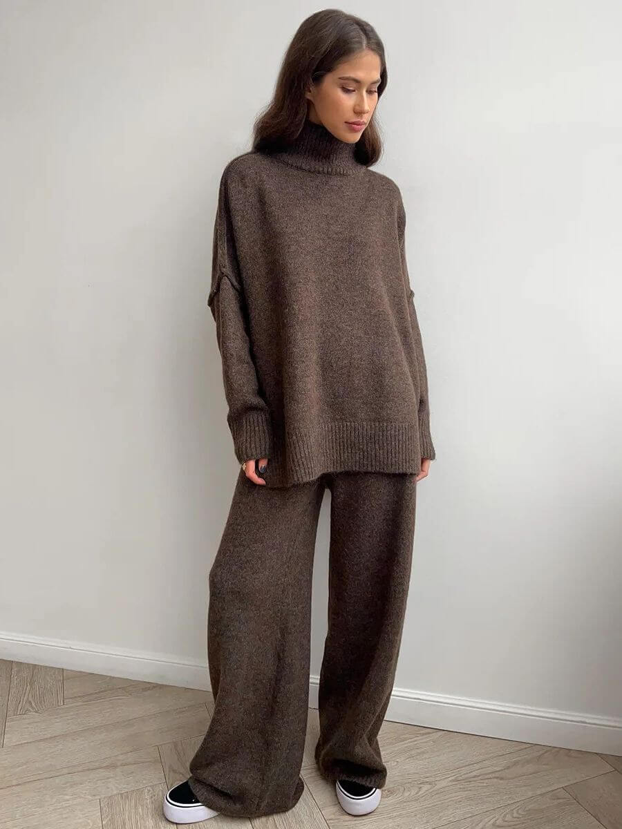 Harper | Turtleneck Soft Knit Set