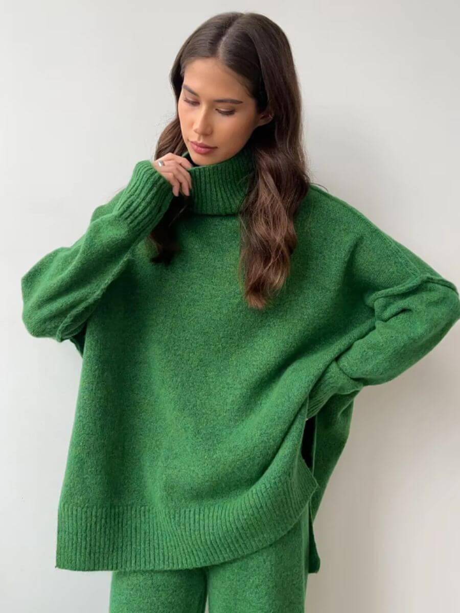 Harper | Turtleneck Soft Knit Set