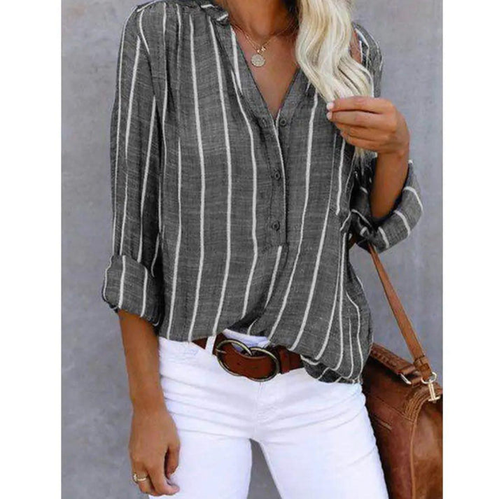 Tiara | Classic Striped Blouse