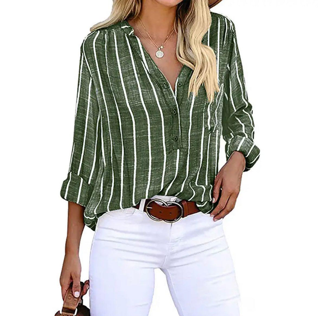 Tiara | Classic Striped Blouse