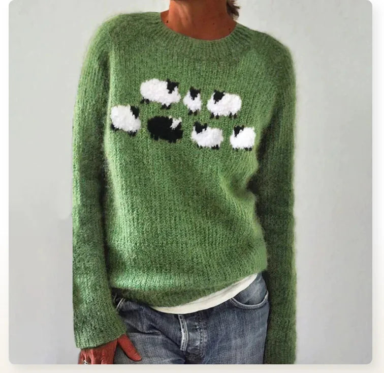 Melanie | Women's Cozy Winter Colorful Knit Sweater