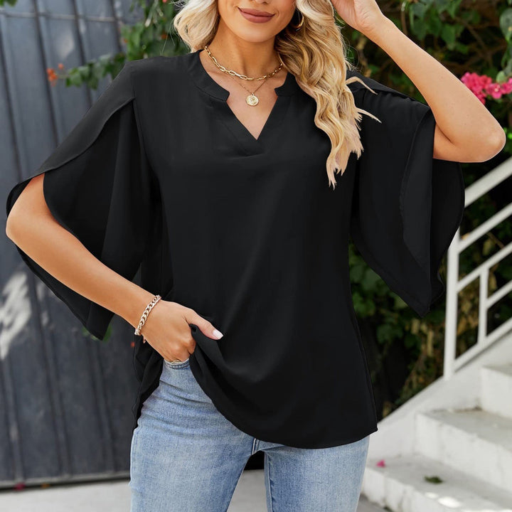 Mira | Flowy V-Neck Blouse