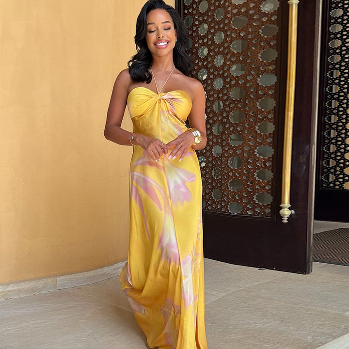 Cassie | Elegant Flowy Evening Maxi Dress
