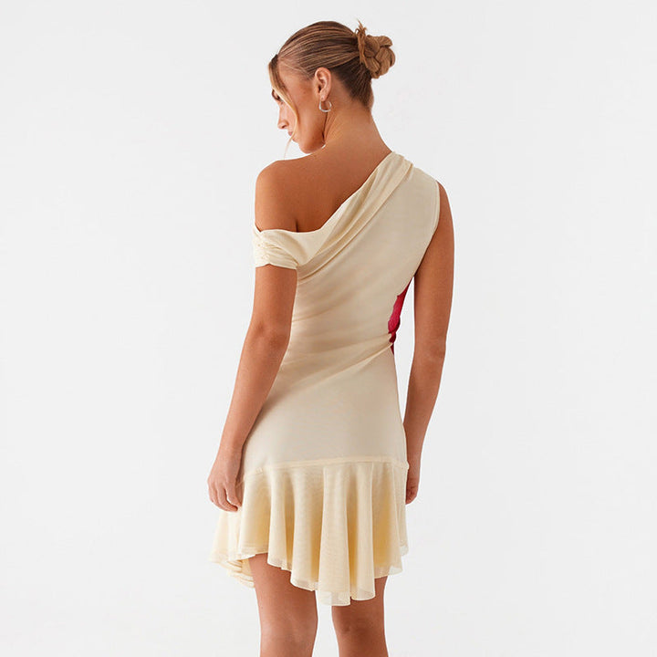 Lilah | Fresh Asymmetrical Floral Mini Dress