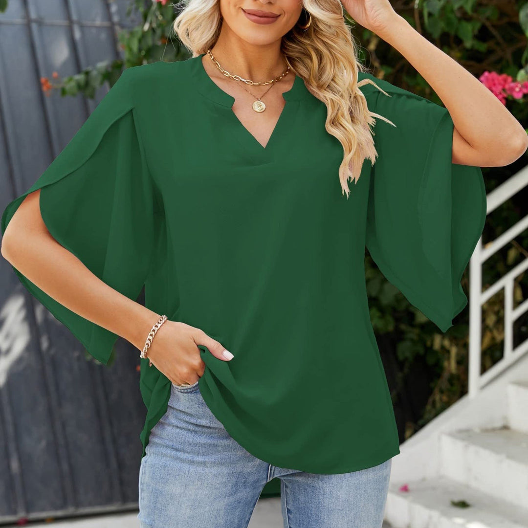 Mira | Flowy V-Neck Blouse