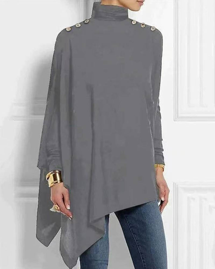 Ariana | Women's Modern Asymmetric High-Neck Tunic