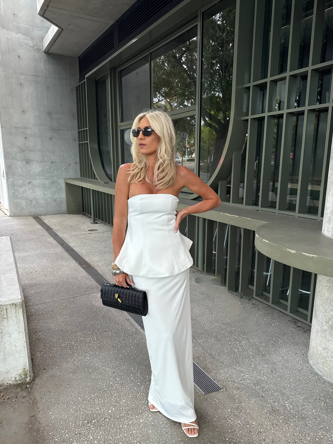 Serena | Elegant Strapless Maxi Dress