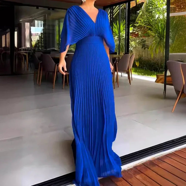 Ava | Elegant Pleated Maxi Dress