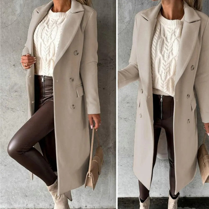 Liv | Warm Double Breasted Long Coat