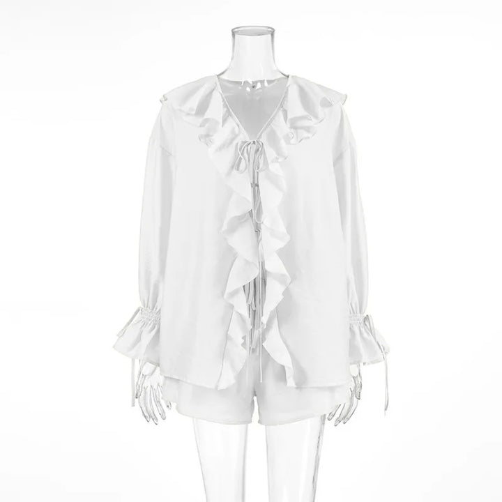 Eliana | Polished Ruffled Short Set