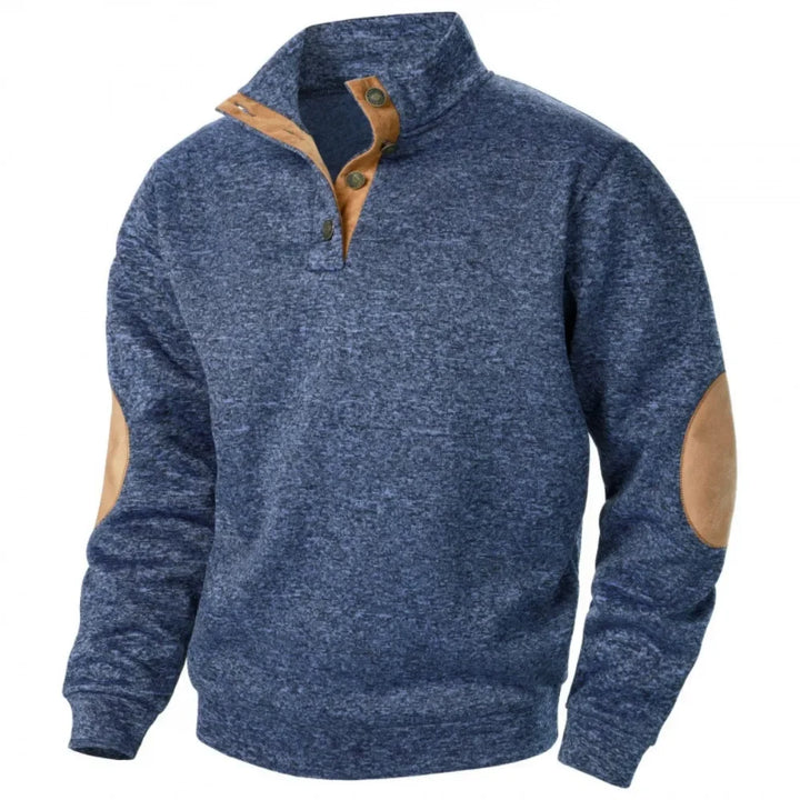 Oliver | Quarter Zip Brown Trim Pullover