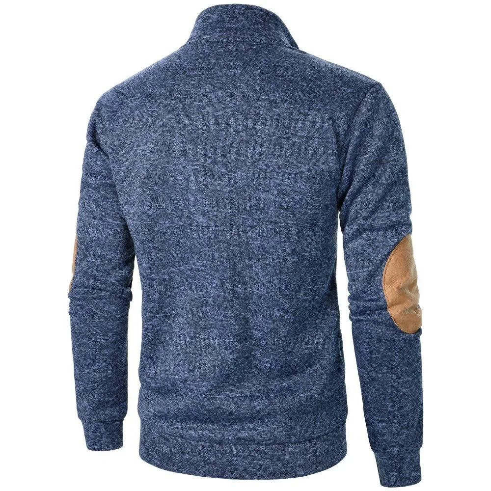 Oliver | Quarter Zip Brown Trim Pullover