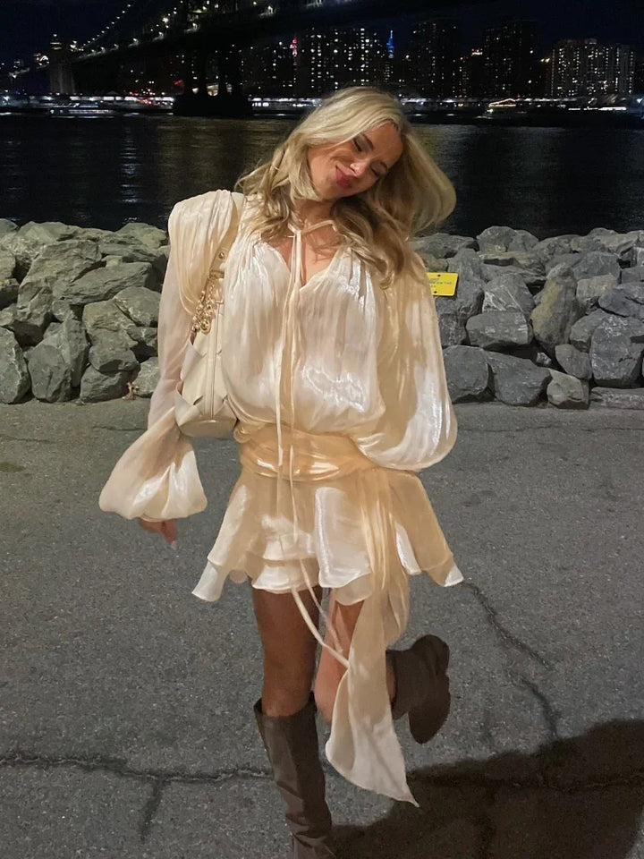 Gabriella | Radiant Ruffled Mini Dress