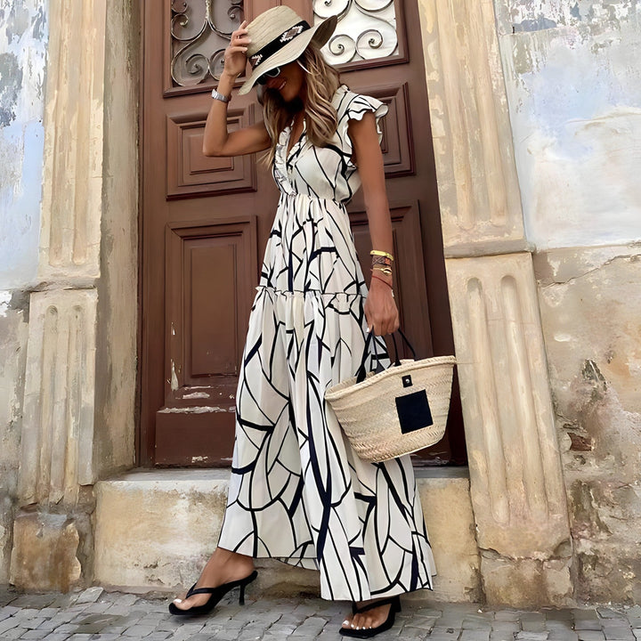 Celeste Grace | Printed Maxi Dress