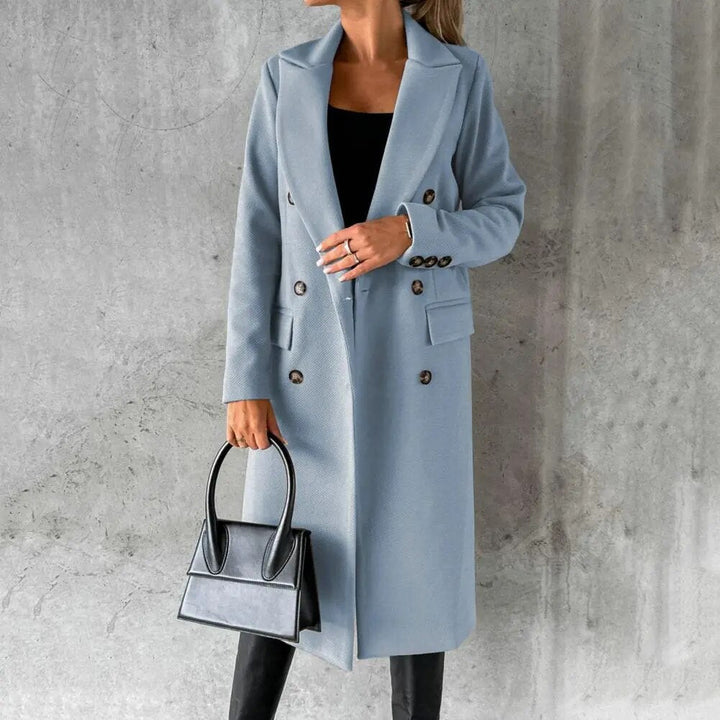 Liv | Warm Double Breasted Long Coat