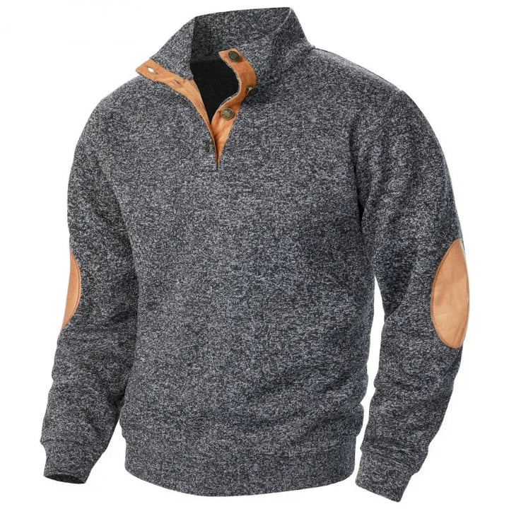 Oliver | Quarter Zip Brown Trim Pullover