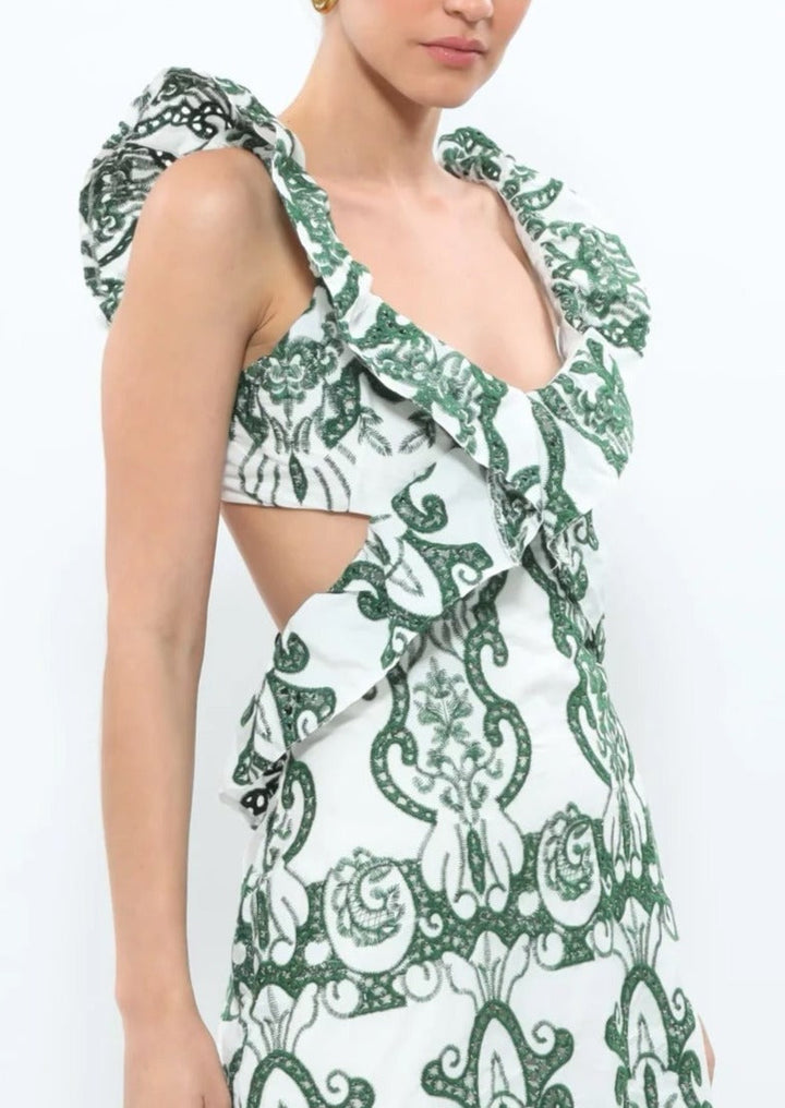 Cassie | Romantic Ruffled Maxi Dress