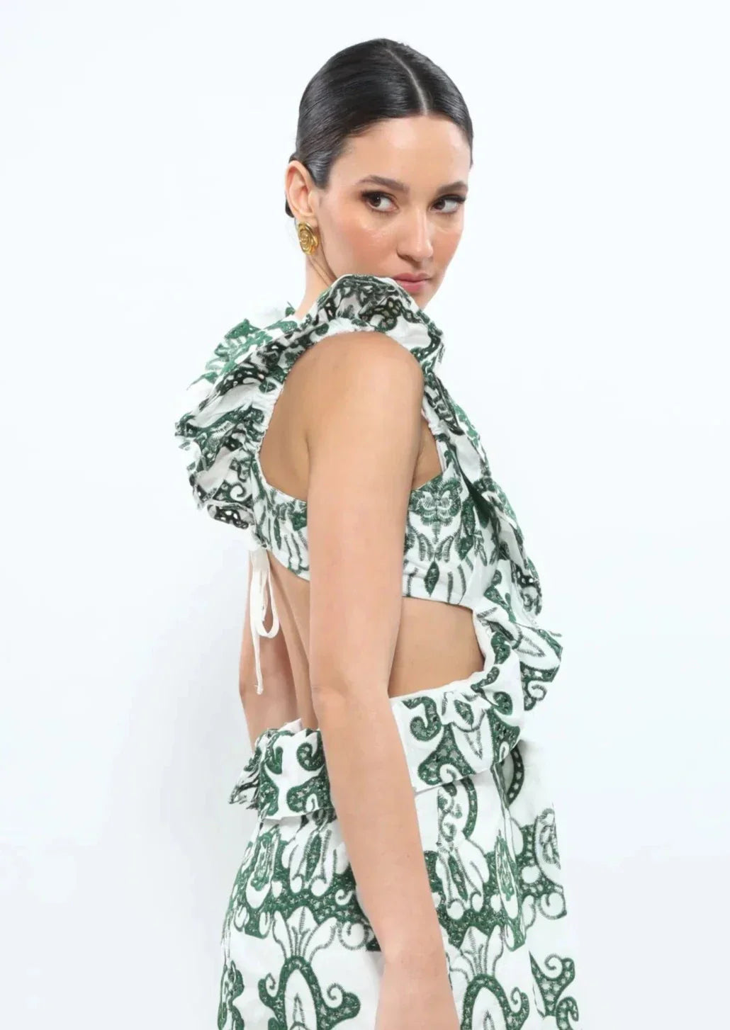 Cassie | Romantic Ruffled Maxi Dress