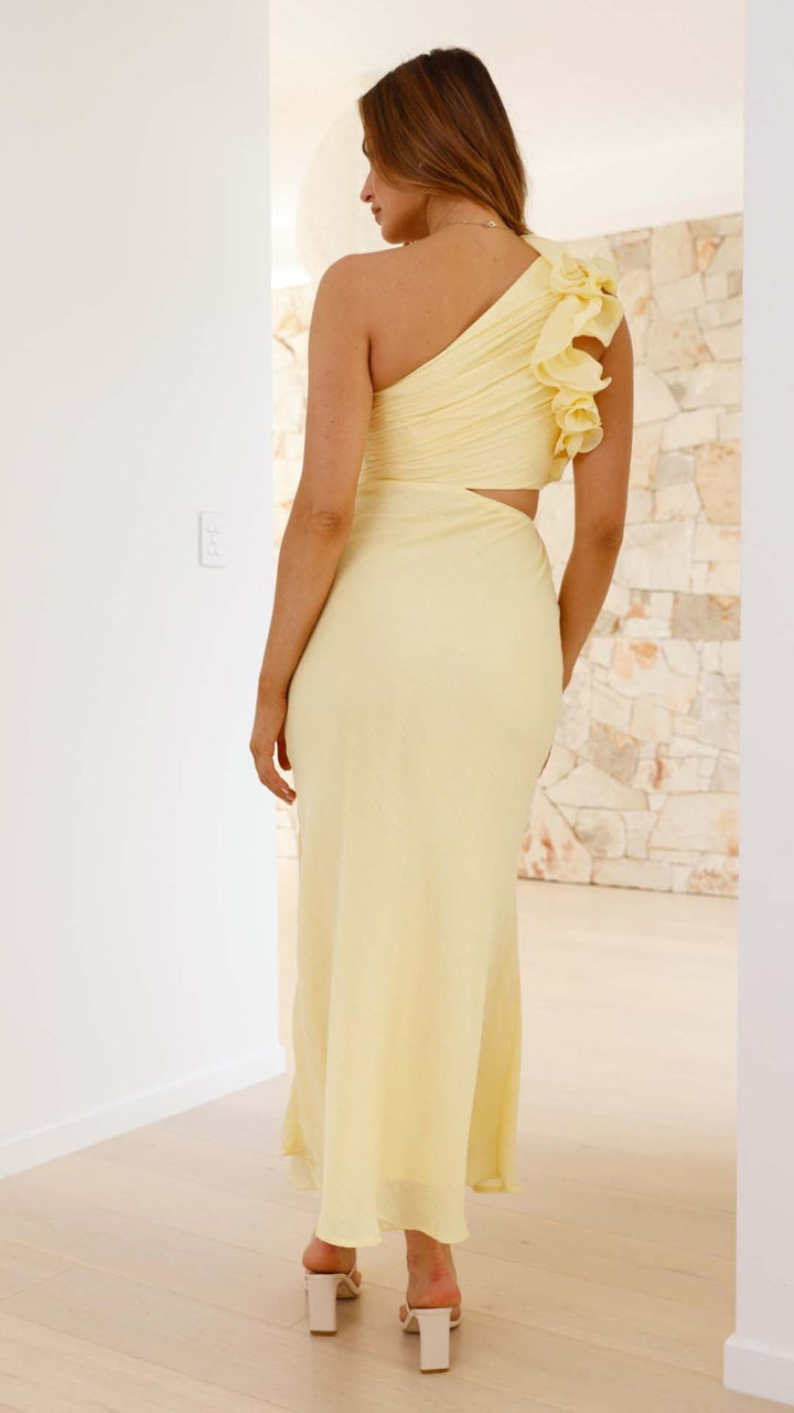 Patricia | Sleek Asymmetrical Cutout Maxi Dress