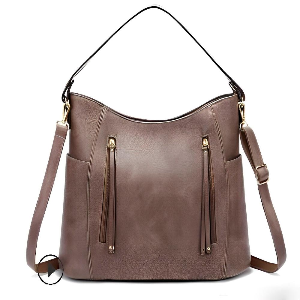 Evelyn | Classic Leather Shoulder Bag