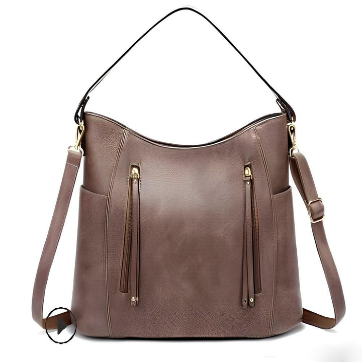 Evelyn | Classic Leather Shoulder Bag
