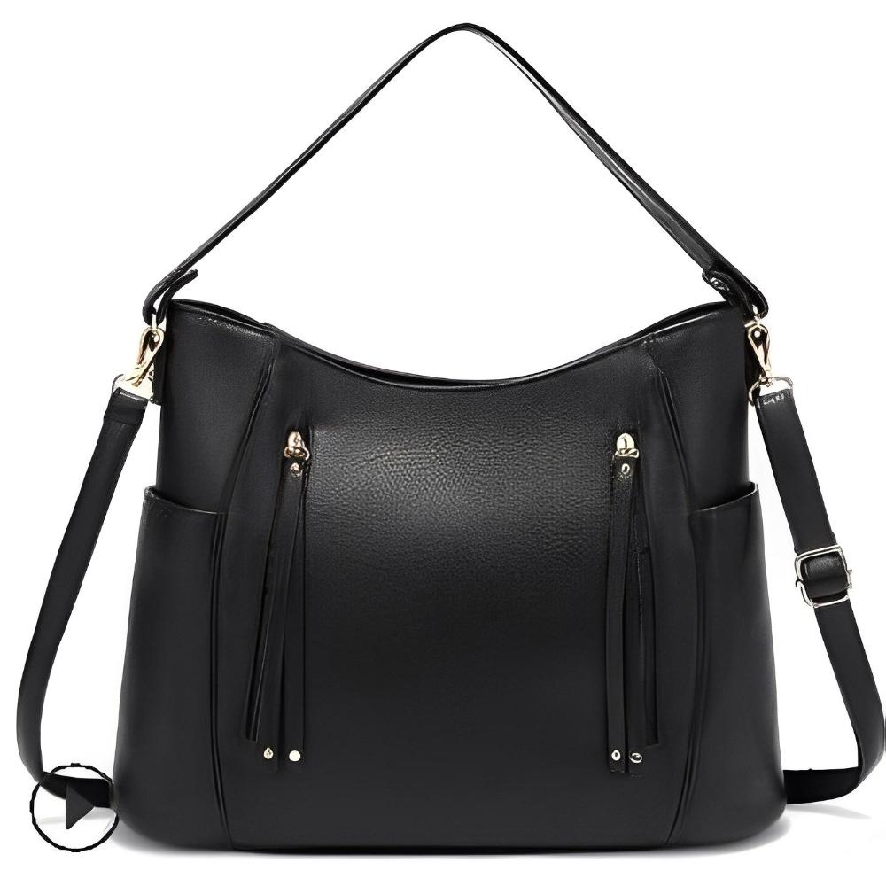 Evelyn | Classic Leather Shoulder Bag