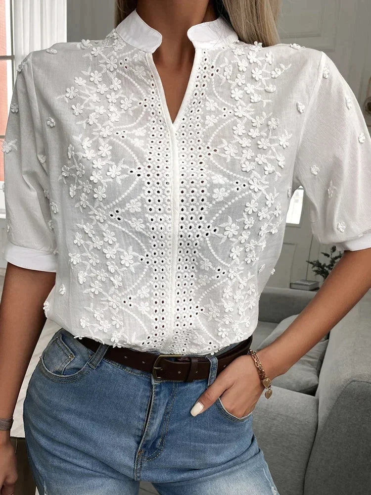 Celeste | Embroidered Elegant Blouse