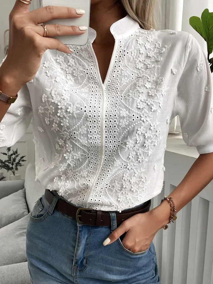 Celeste | Embroidered Elegant Blouse