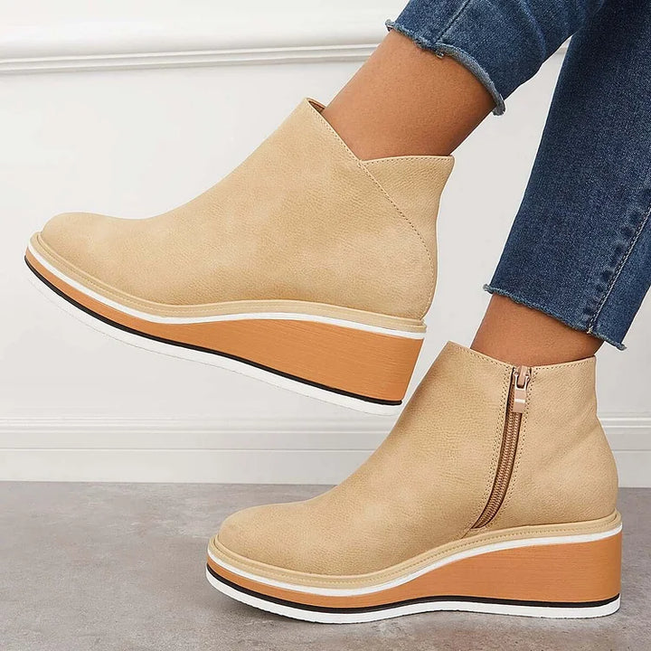 Valeria | Platform Leather Boots