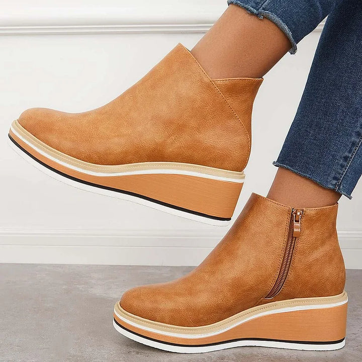 Valeria | Platform Leather Boots