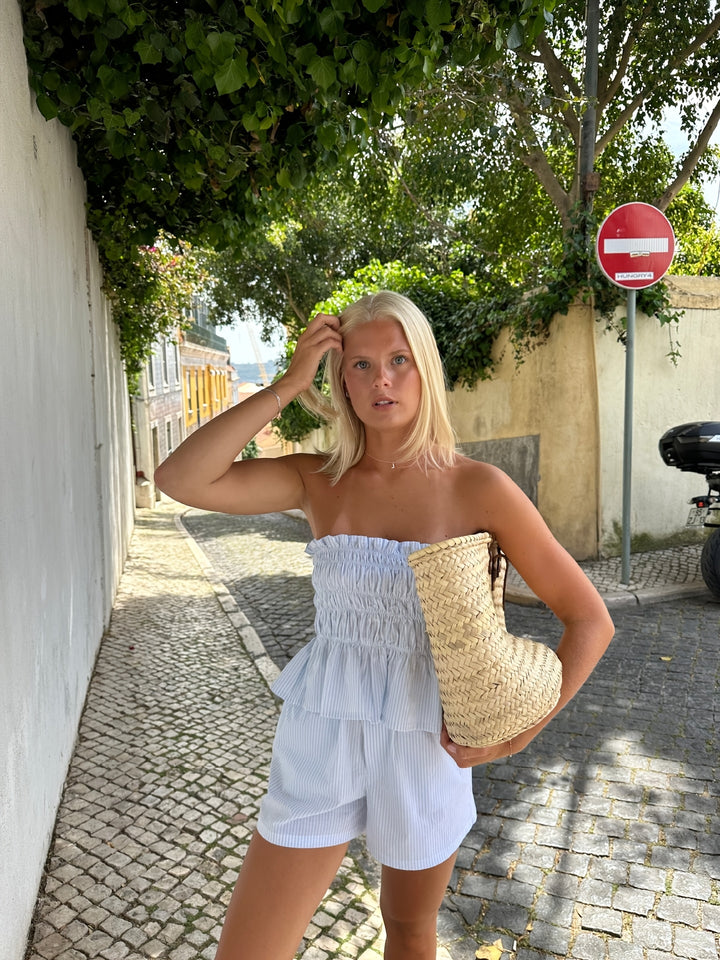 Sarah | Charming Striped Ruffle Set
