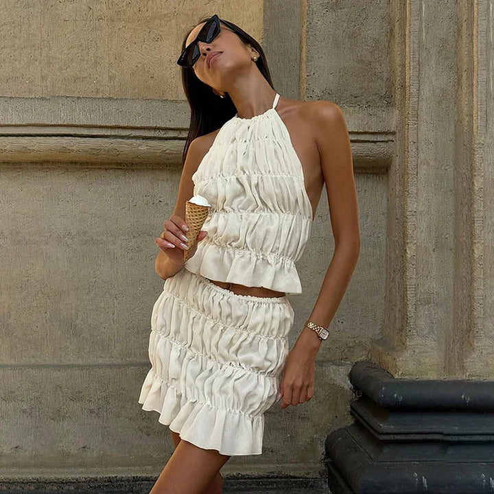 Mila | Polished Backless Two-Piece Set