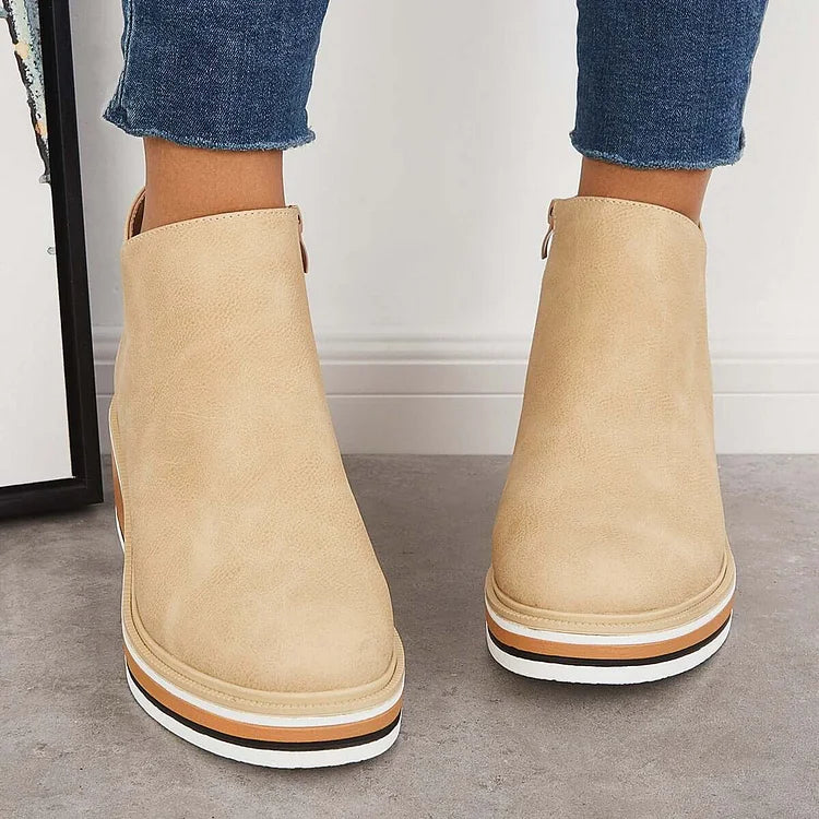 Valeria | Platform Leather Boots