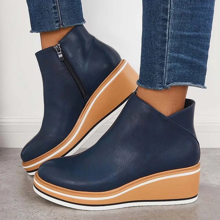 Valeria | Platform Leather Boots