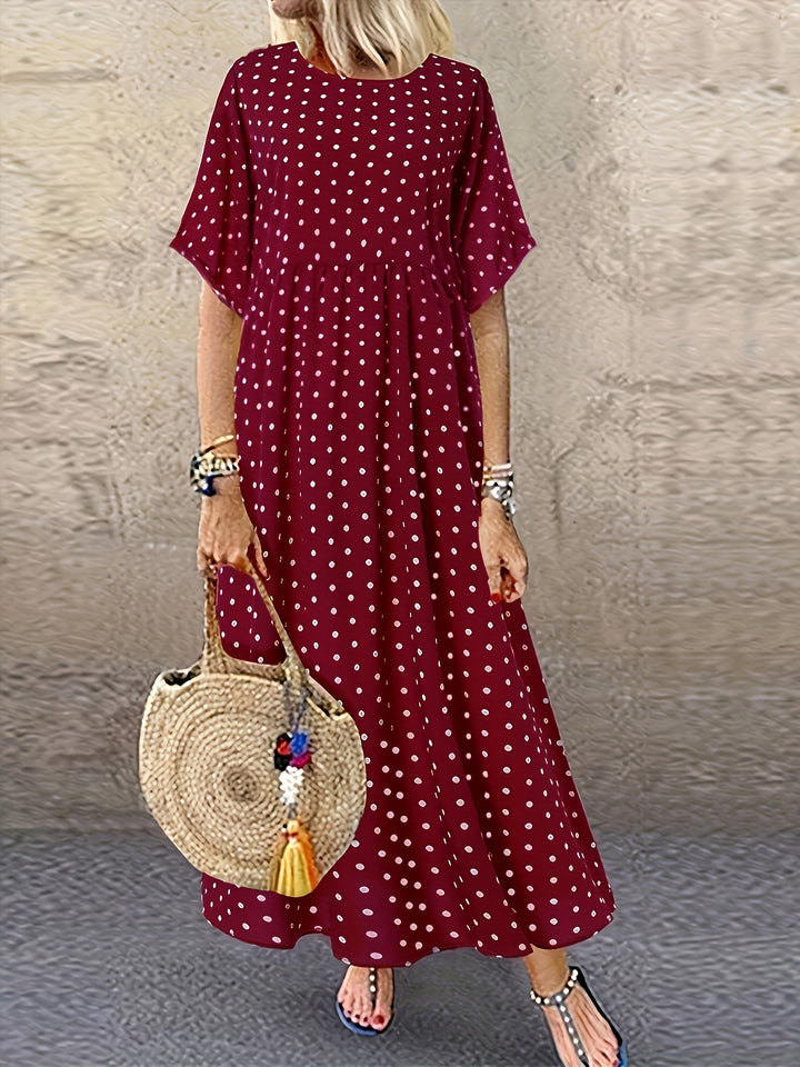 Natalia | Plus Size Polka Dot Dress