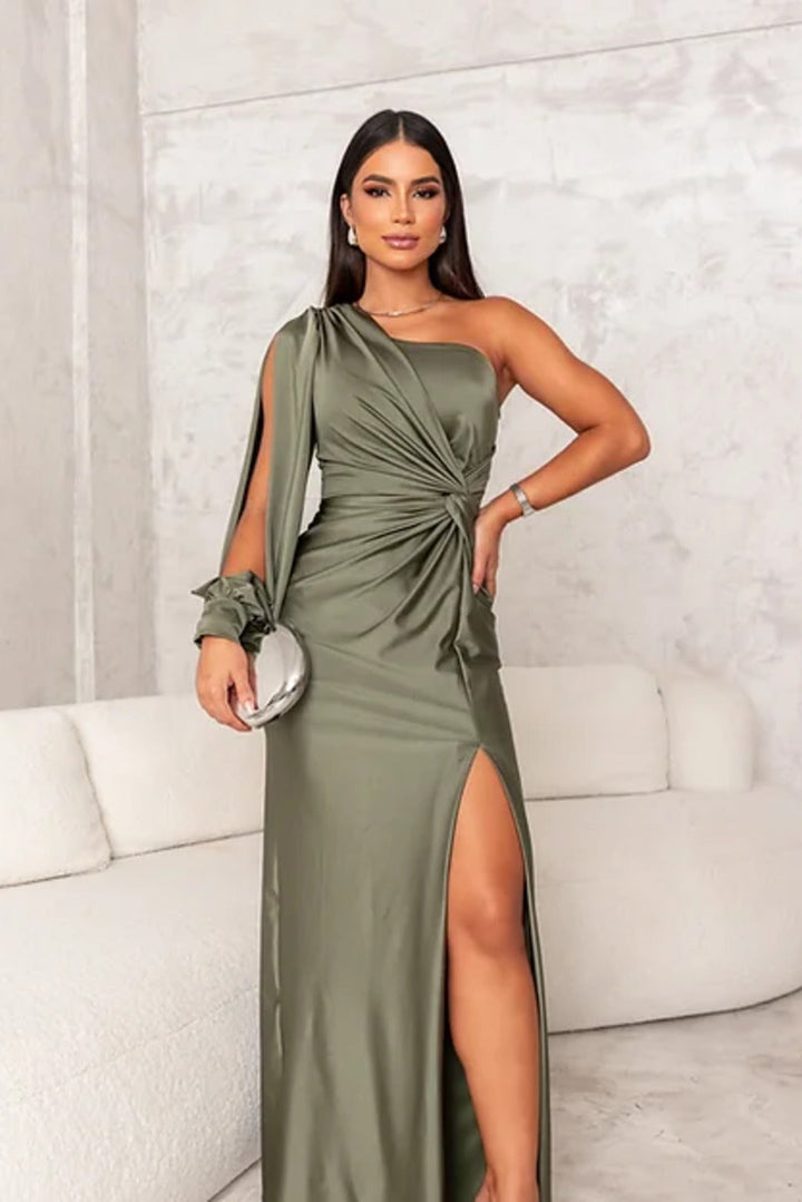 Alia | Elegant Slit Maxi Dress