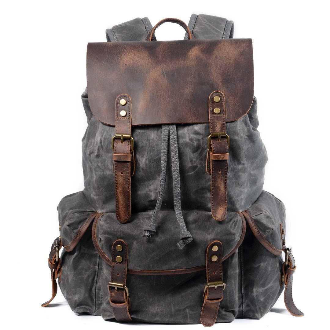 Graham | Canvas Leather Backpack