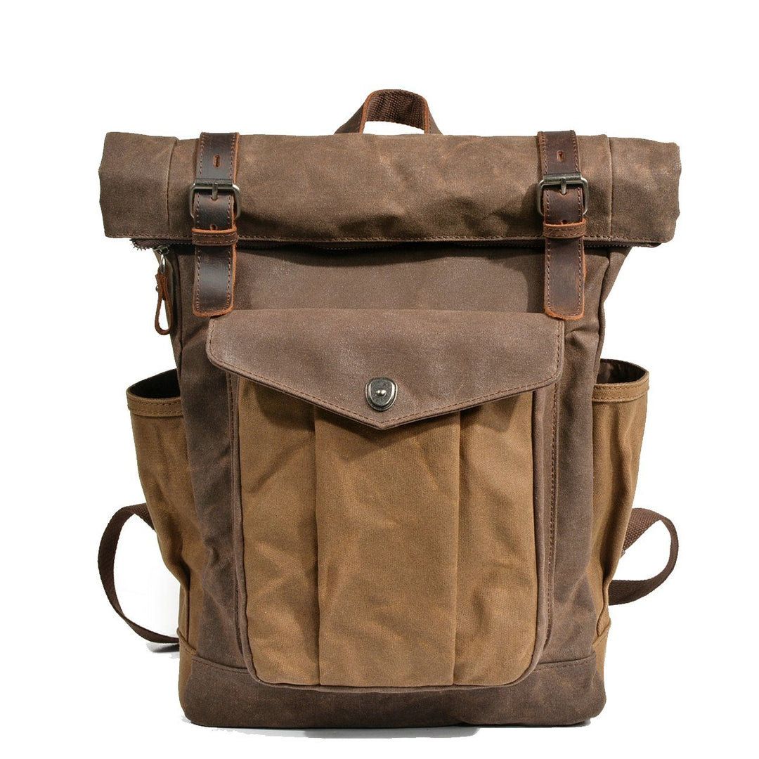 Gideon | Waxed Canvas Roll Top Backpack