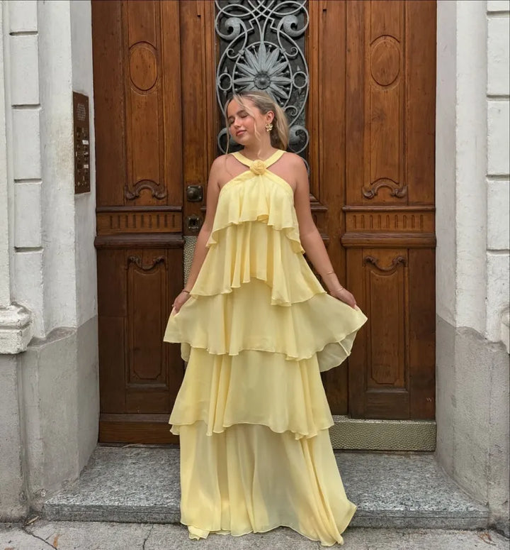 Seraphina | Graceful Ruffle Maxi Dress