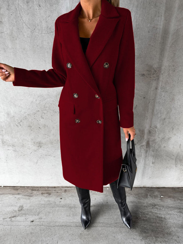 Liv | Warm Double Breasted Long Coat