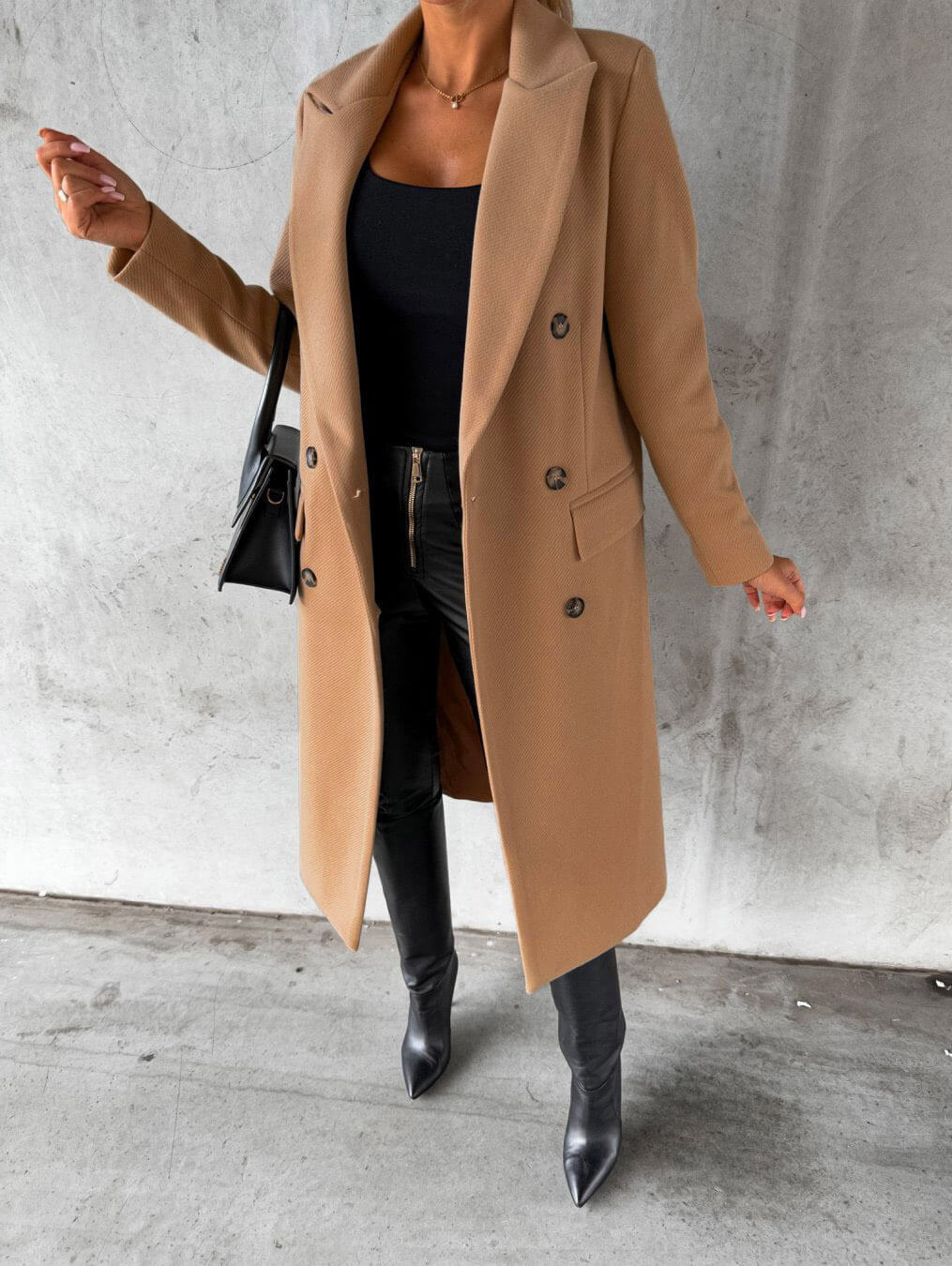 Liv | Warm Double Breasted Long Coat