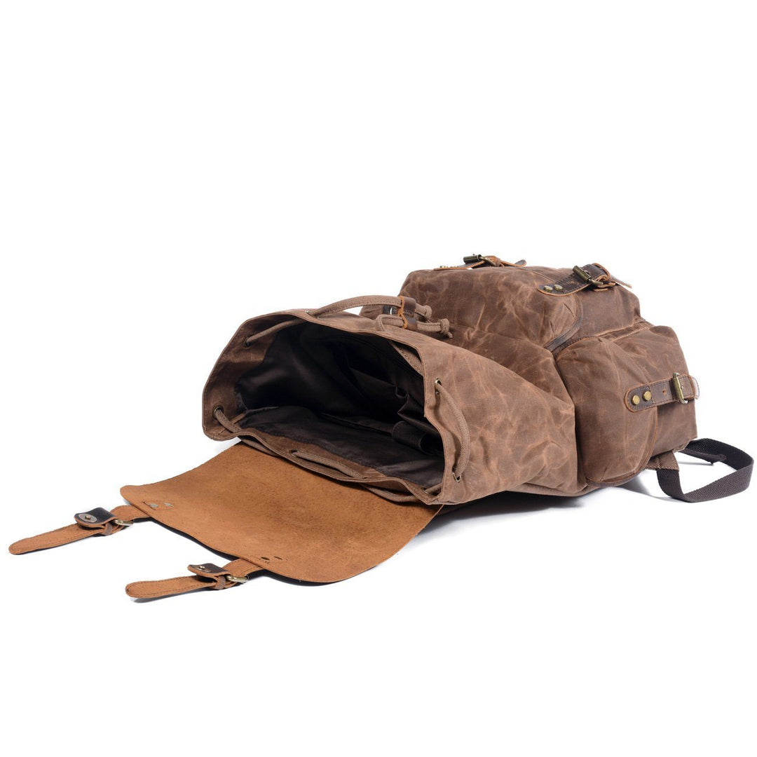 Graham | Canvas Leather Backpack