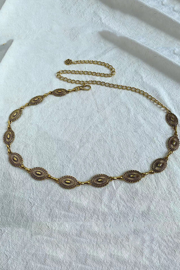Raegan | Retro Geometric Waist Chain