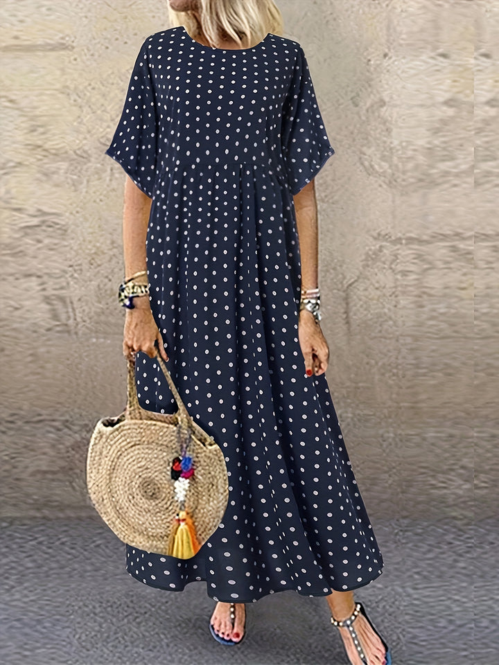 Natalia | Plus Size Polka Dot Dress