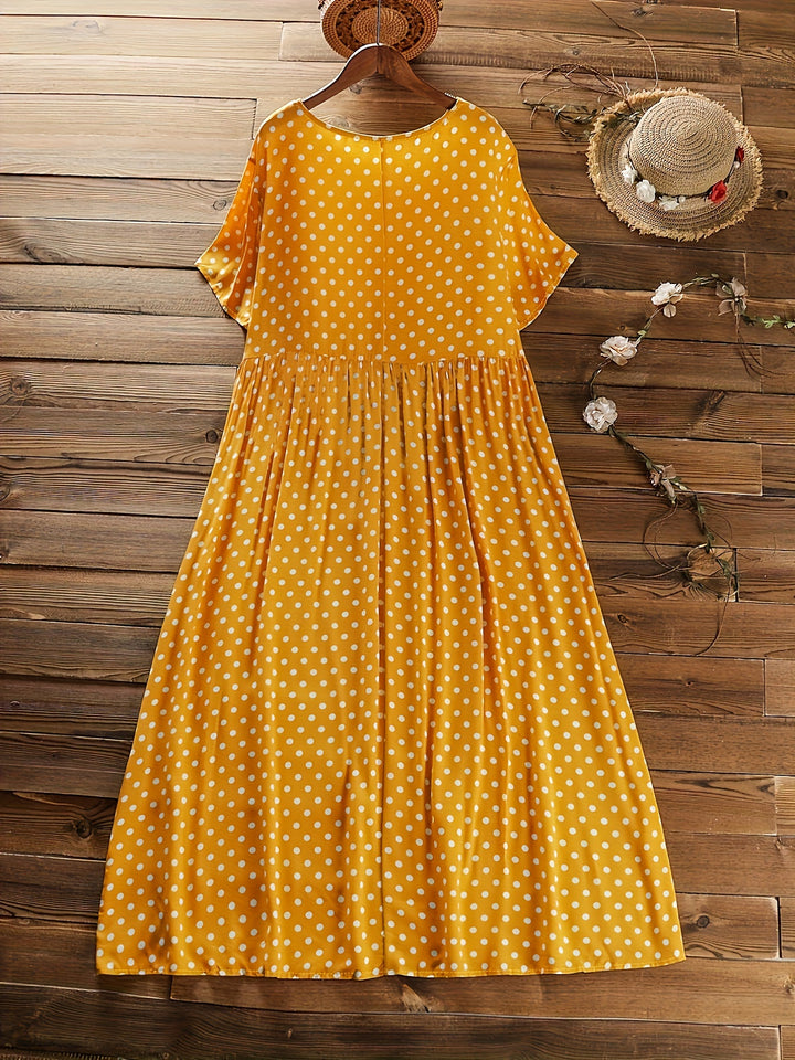 Natalia | Plus Size Polka Dot Dress